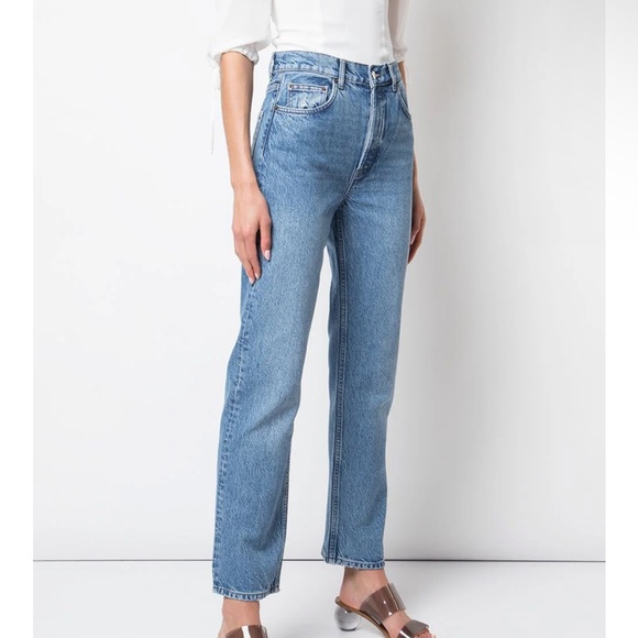 Reformation Cynthia high rise straight let jeans 24 - Picture 2 of 10